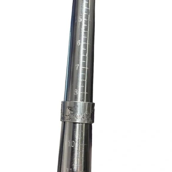 Handmade 9 stamped bee & floral pattern silver‎ hypoallergenic wide cuff ring - Picture 2 of 7